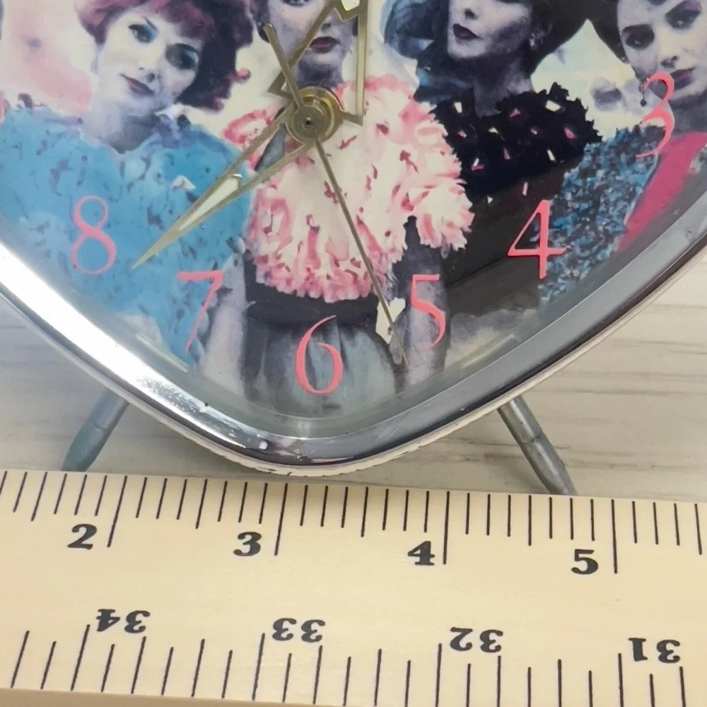 1988 Leadworks Inc. Retro Wind-up Mid-Century Modern Alarm Clock